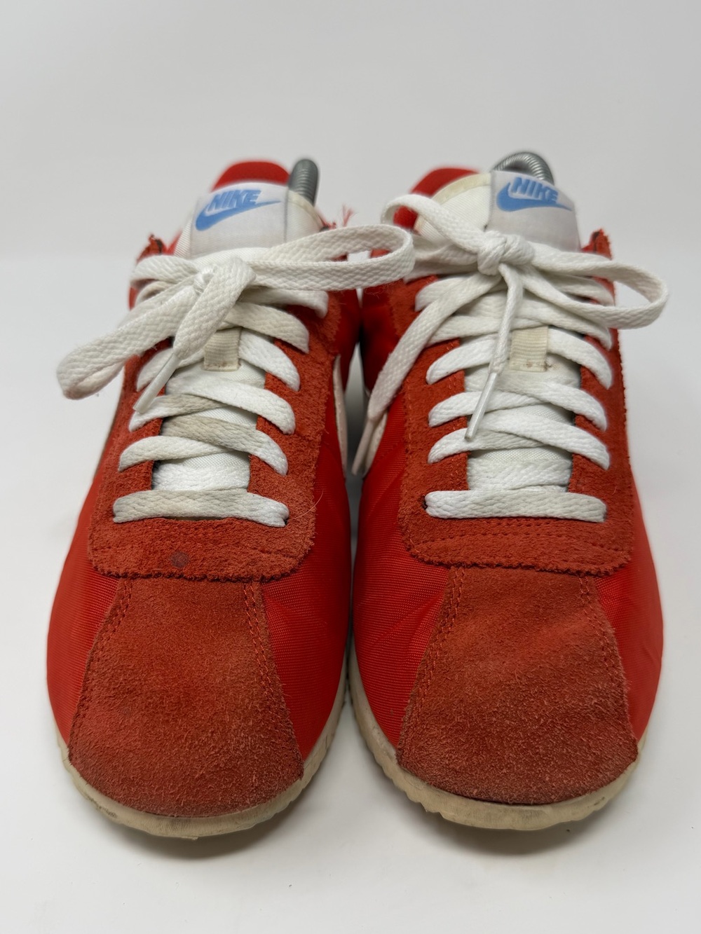 Nike womens Cortez in orange /White and blue Sz.9.5 - Picture 8 of 8